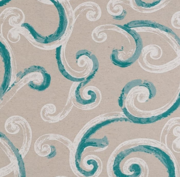 Telas Visillos lino Alma turquesa o rosa. - 3