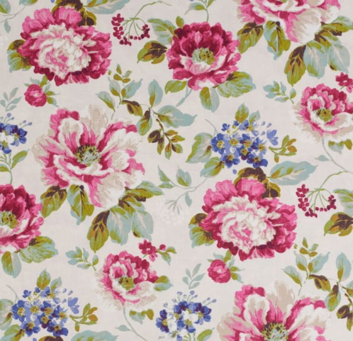 Telas flores azul, amarillo,  naranja o rosa. 280