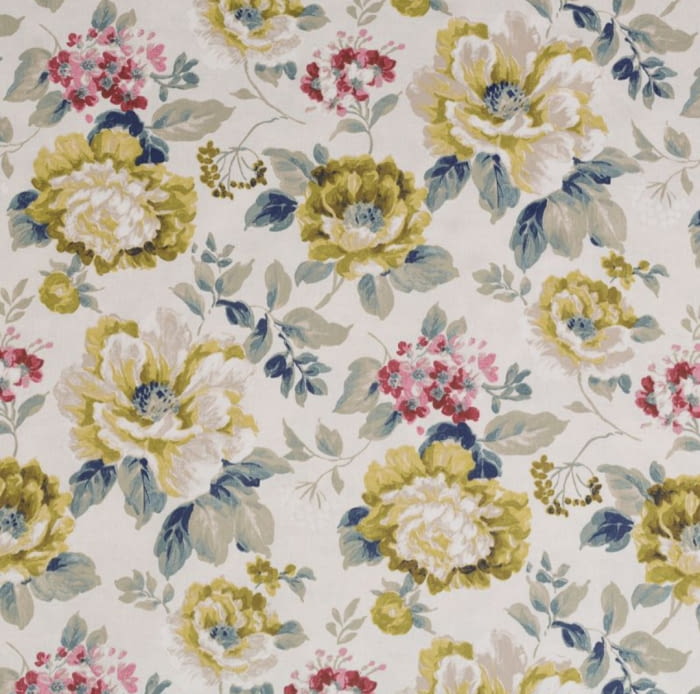 Telas flores azul, amarillo,  naranja o rosa. 280 - 1