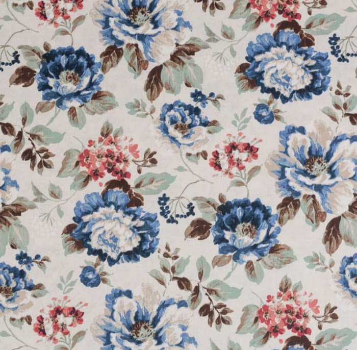 Telas flores azul, amarillo,  naranja o rosa. 280 - 3