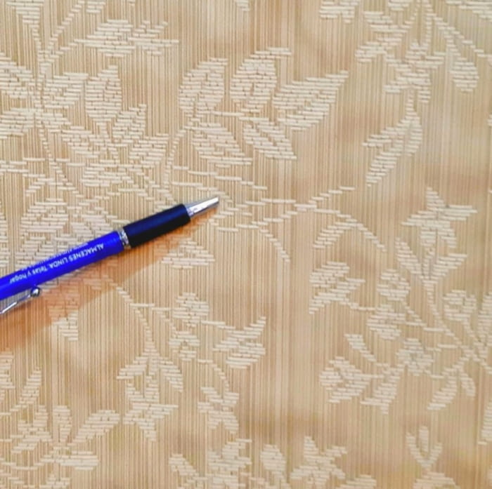 Tela Tapicería jacquard beige ocre 280 - 1