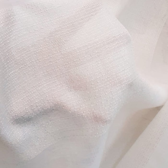 Tela visillo blanco franja sutil