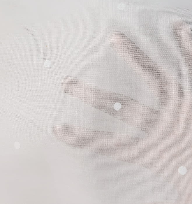 Tela visillo topos separados