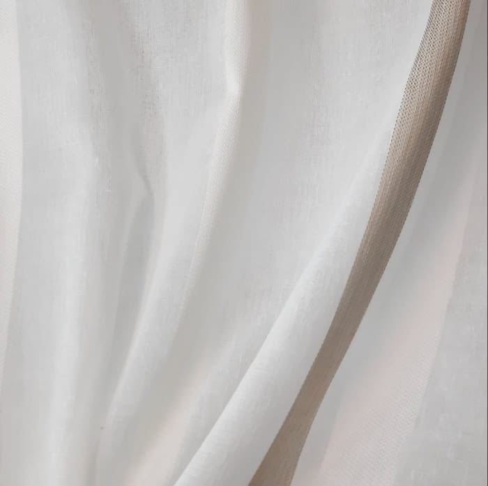 Tela visillo rayas marrón 215 x 300 = 29,99 € - 3