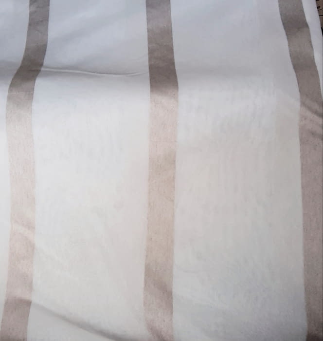 Tela visillo rayas lino - 1