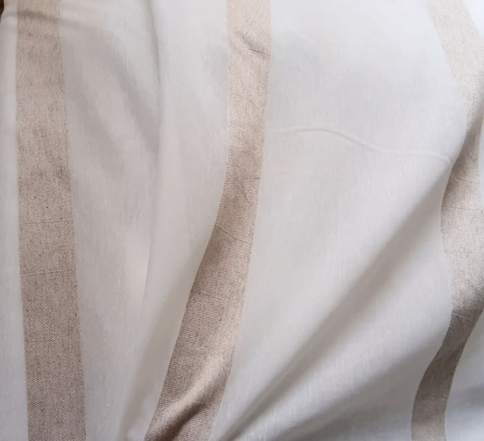 Tela visillo rayas lino - 4