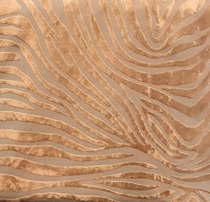 Retal Tela lino cebra oro 75 x 155 cm - 3