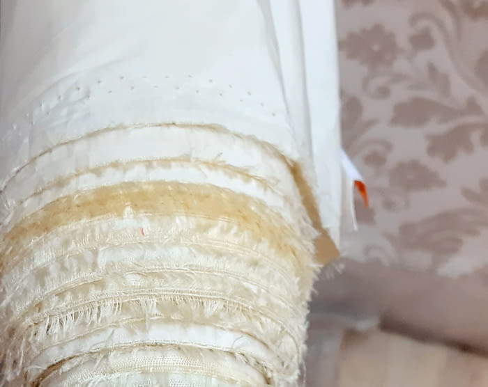 Tela forro seda amarillo - 3