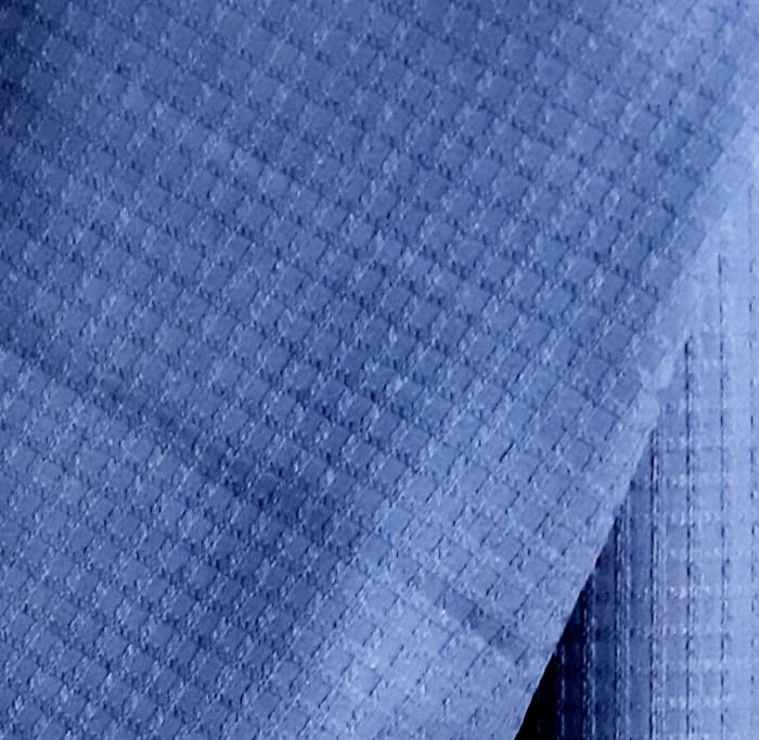 Tela tapicería azul cuadro 140 - 1