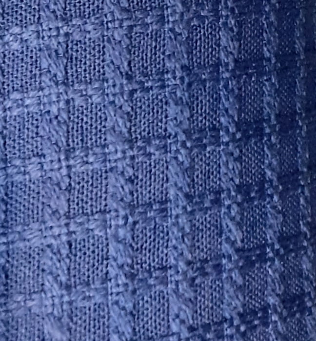 Tela tapicería azul cuadro 140 - 2