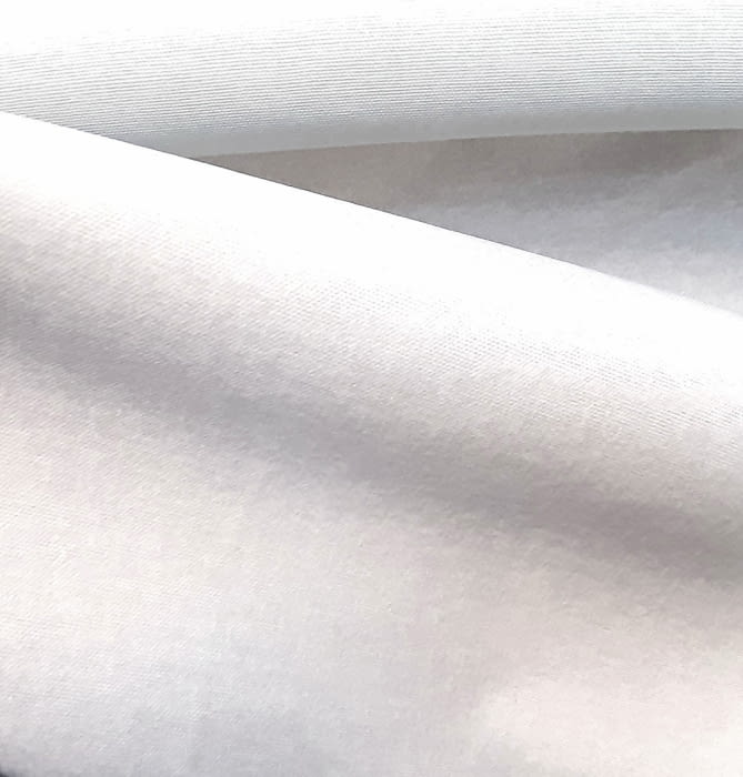 Tela terciopelo blanco perlado