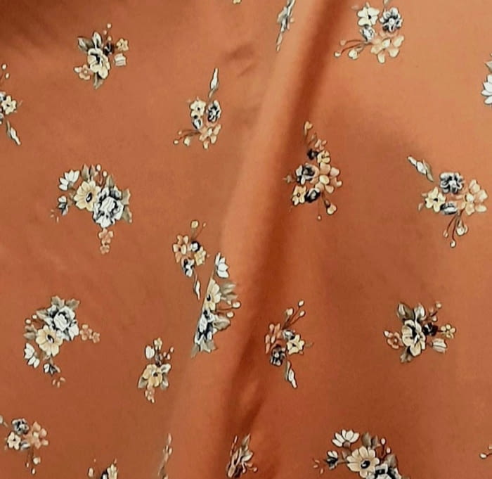 Tela teja flores 140 - 1