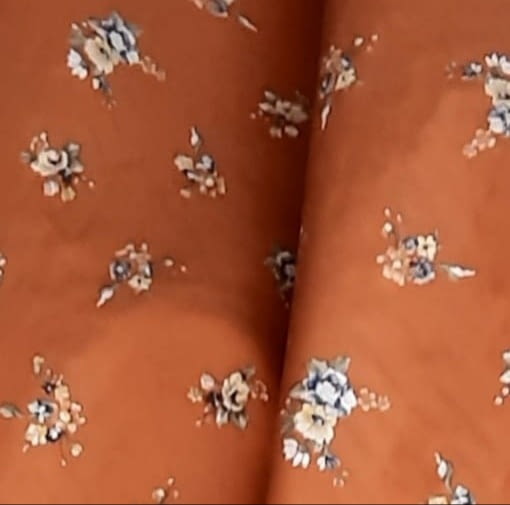 Tela teja flores 140 - 3