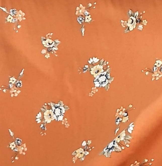 Tela teja flores 140 - 4