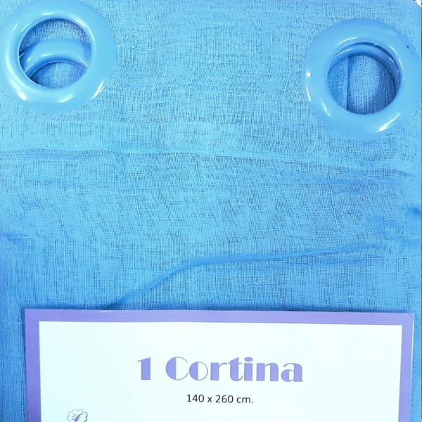 1 Visillo Azul turquesa - 2