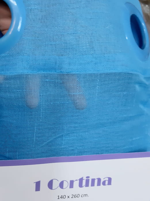 1 Visillo Azul turquesa - 2
