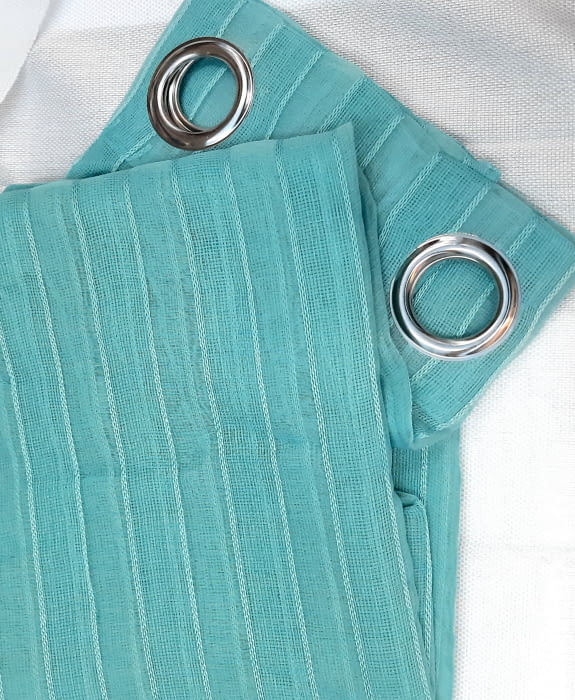 Visillos Marien turquesas