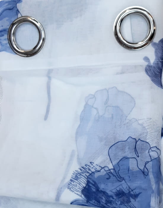 Visillos Poppy flor azul - 2