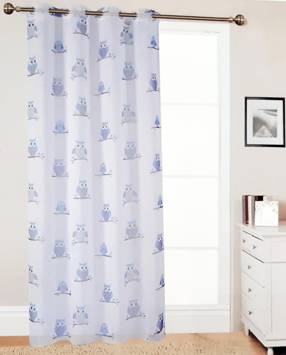 2 Visillos búhos lila - 1