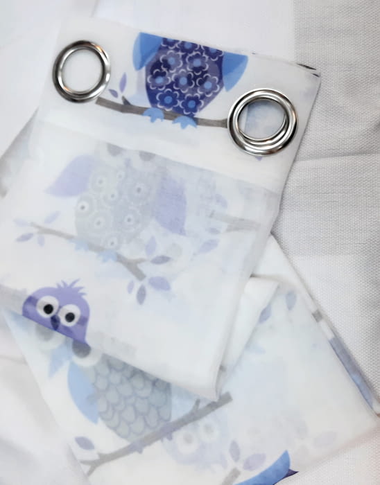 2 Visillos búhos lila - 2