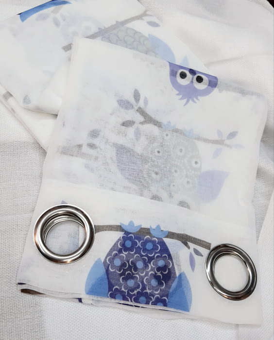 2 Visillos búhos lila - 4