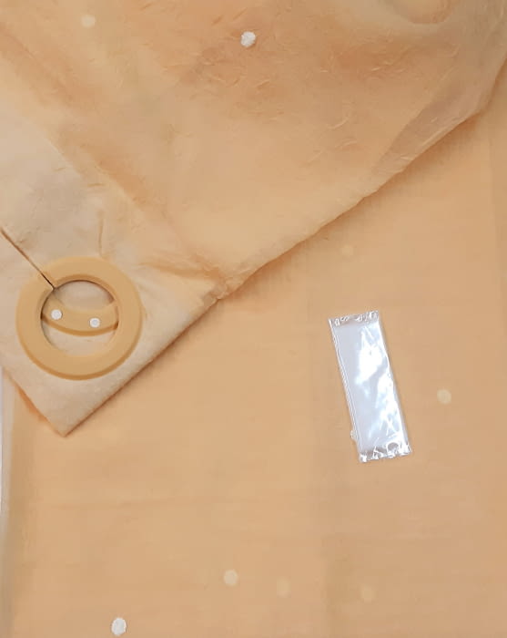 1 visillo bordado melocotón