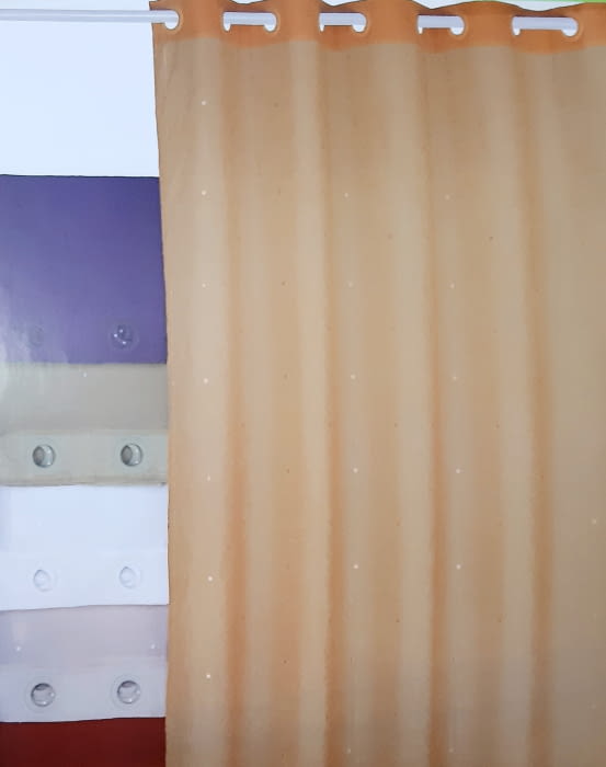 1 visillo bordado melocotón - 2