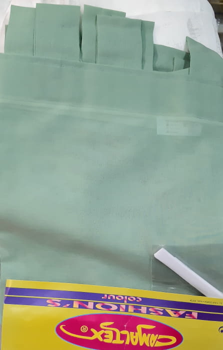 1 Visillo presillas verde - 1