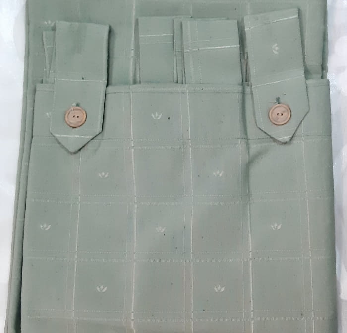 1 Cortina verde presillas + Abrazadera - 3