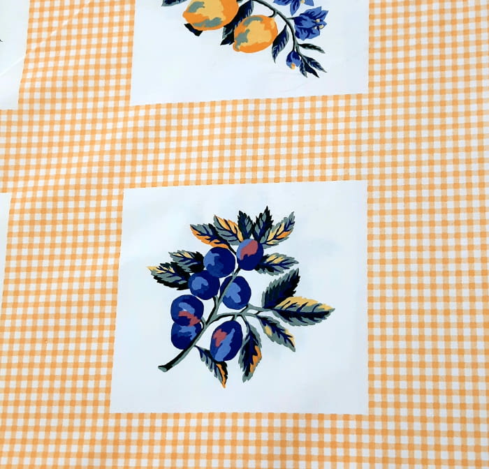 Tela algodón frutas amarillo - 3