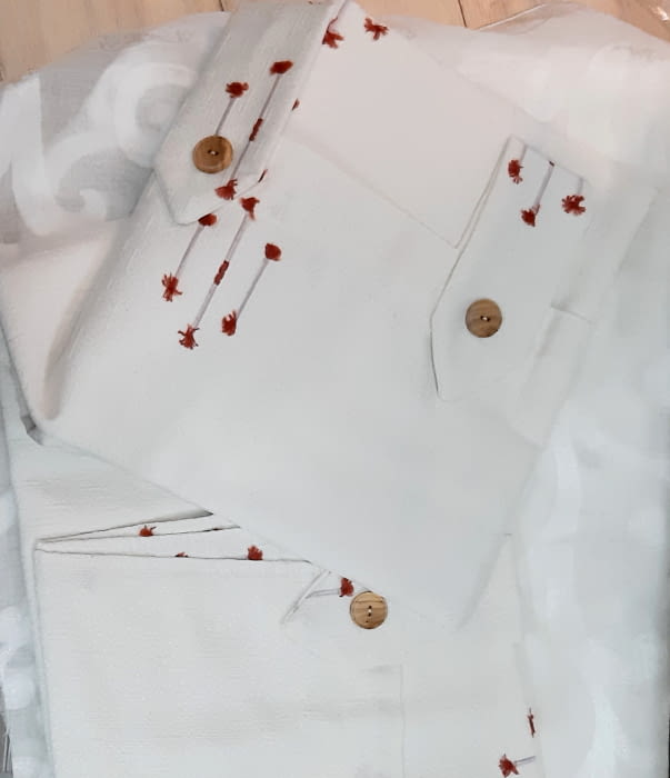 1 Cortina fuerte presillas topitos + abrazadera