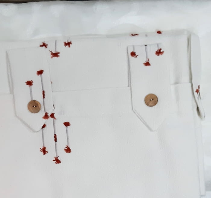 1 Cortina fuerte presillas topitos + abrazadera - 1