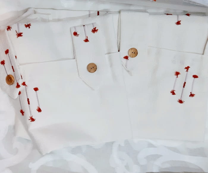 1 Cortina fuerte presillas topitos + abrazadera - 2