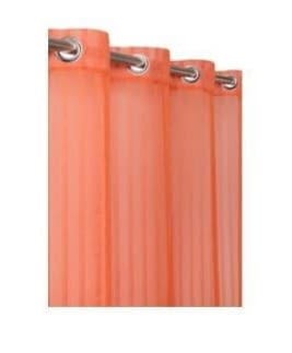 2 Visillos naranjas rayitas