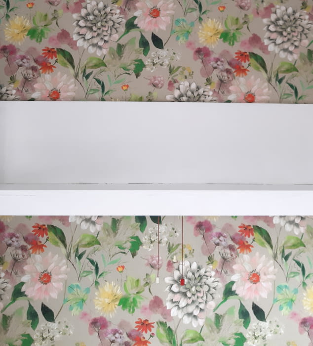 Tela flores Bianca acuarela - 2