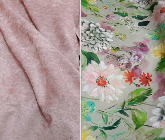 Tela flores Bianca acuarela - 4