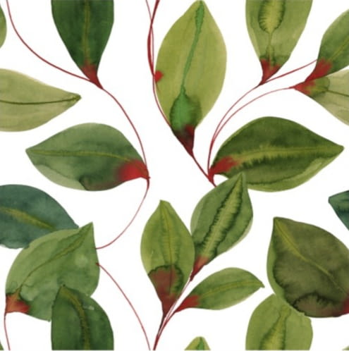Tela hojas verdes 60 x 280 - 1