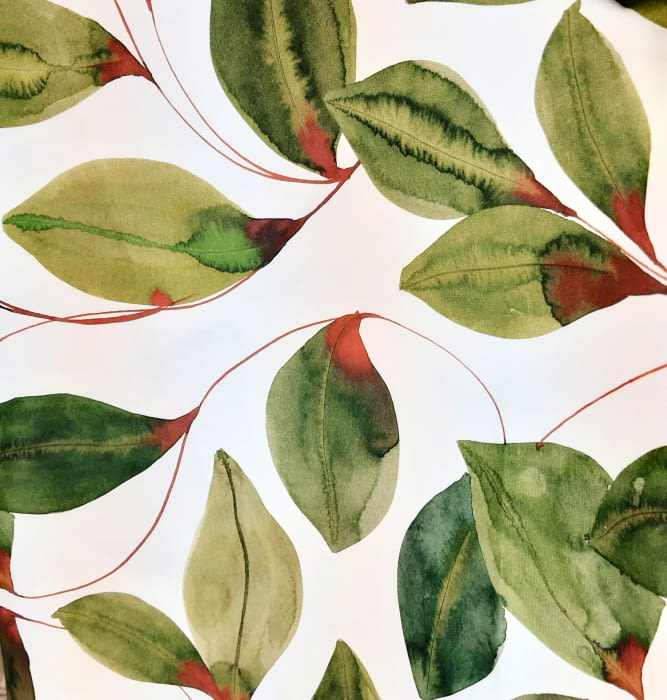 Tela hojas verdes 60 x 280 - 2