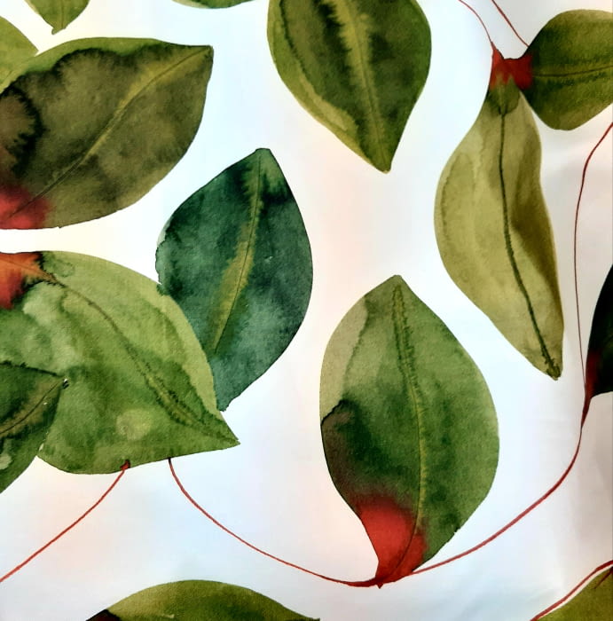 Tela hojas verdes 60 x 280 - 4