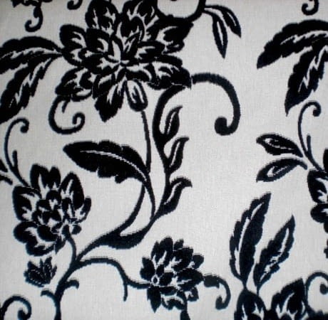 Tela Brocado en terciopelo negro 150