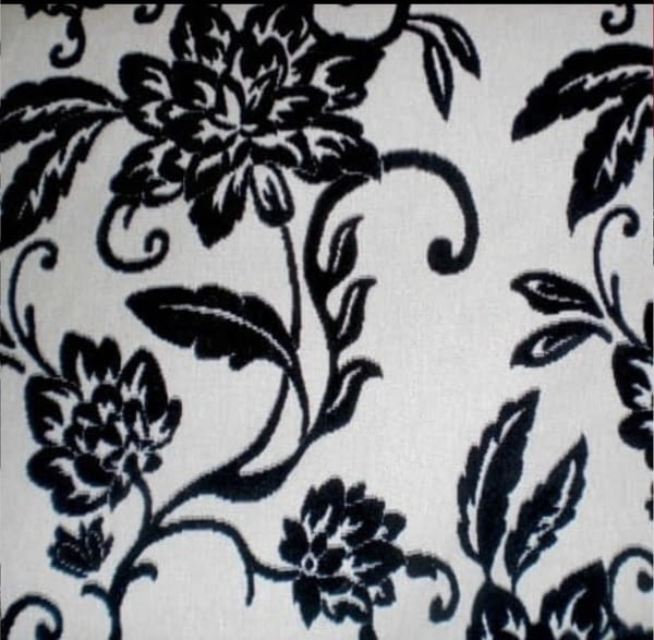 Tela Brocado en terciopelo negro 150 - 2