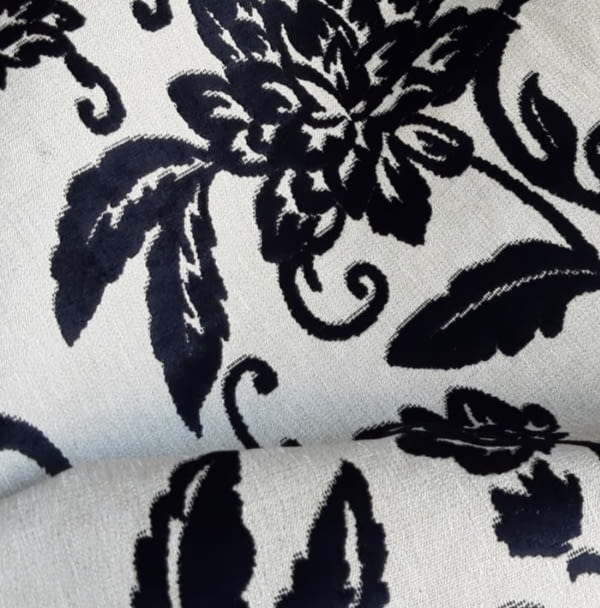 Tela Brocado en terciopelo negro 150 - 3