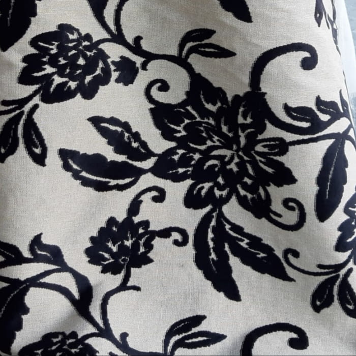 Tela Brocado en terciopelo negro 150 - 4