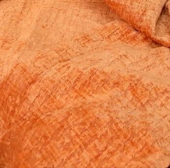 Tela tapicería chenilla naranja 140 x 145