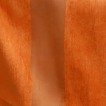 Tela chenilla rayas naranja 110 x 225 - 2