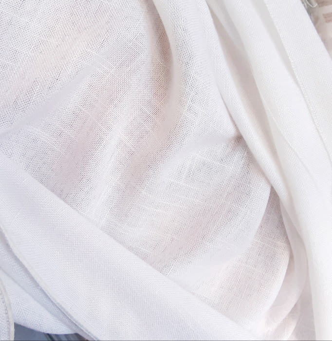 Tela visillo tupido blanco - 1