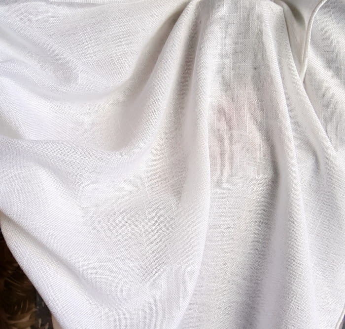 Tela visillo tupido blanco - 2