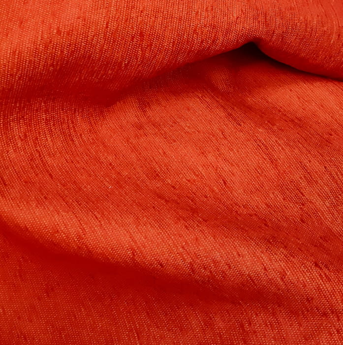 Tela chenilla rojo bermellón - 1