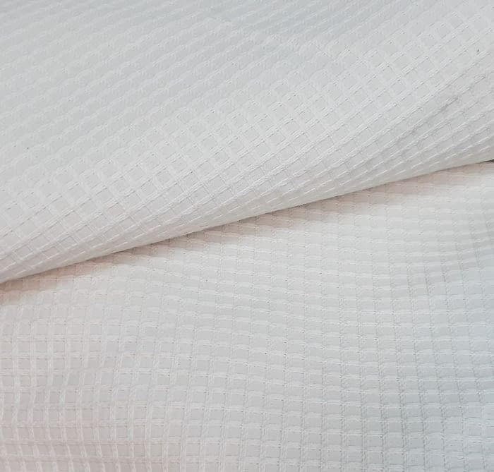 Tela tapicería cuadritos beige