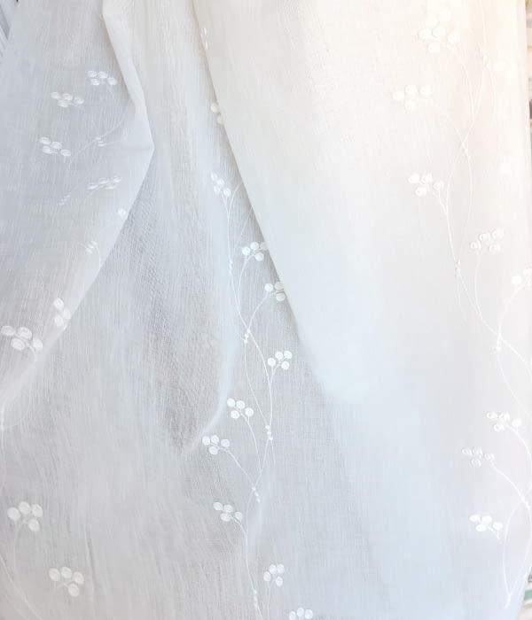 Tela visillo bordado ramos 300